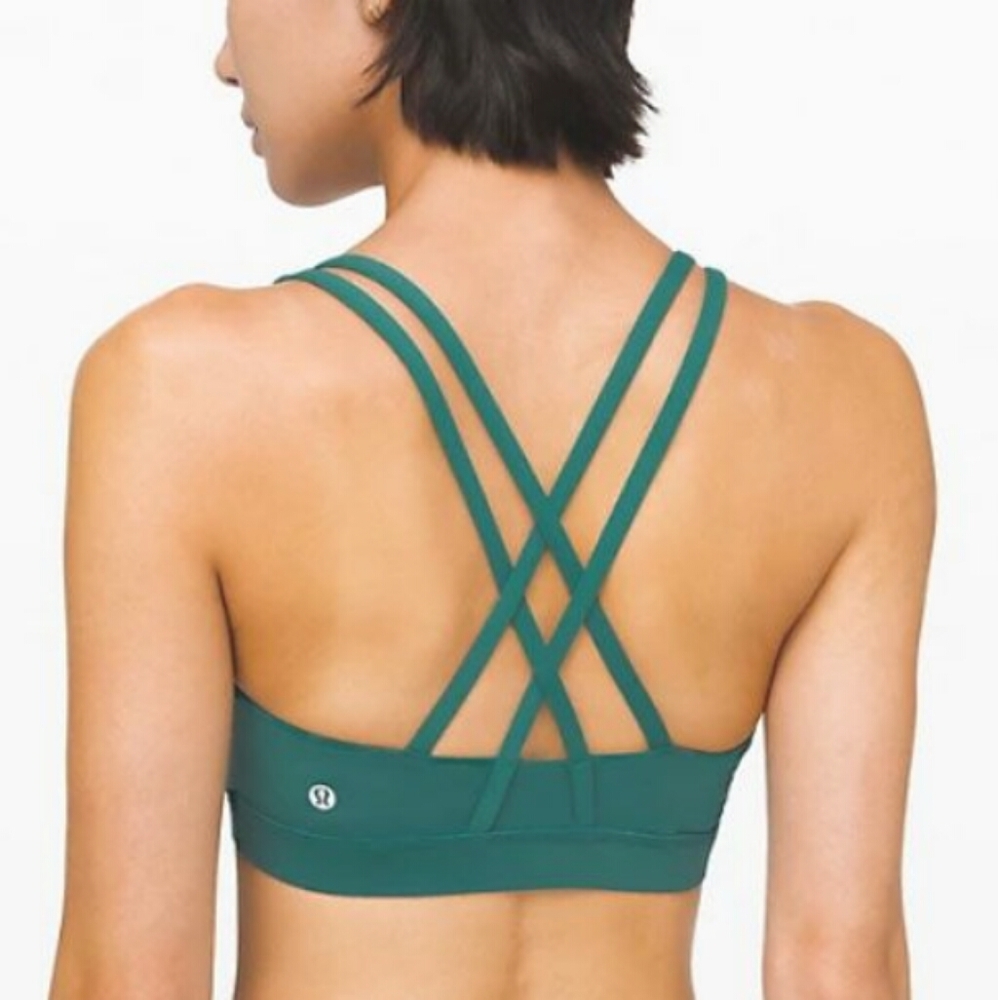 LULULEMON | Energy bra | teal | criss cross | 6